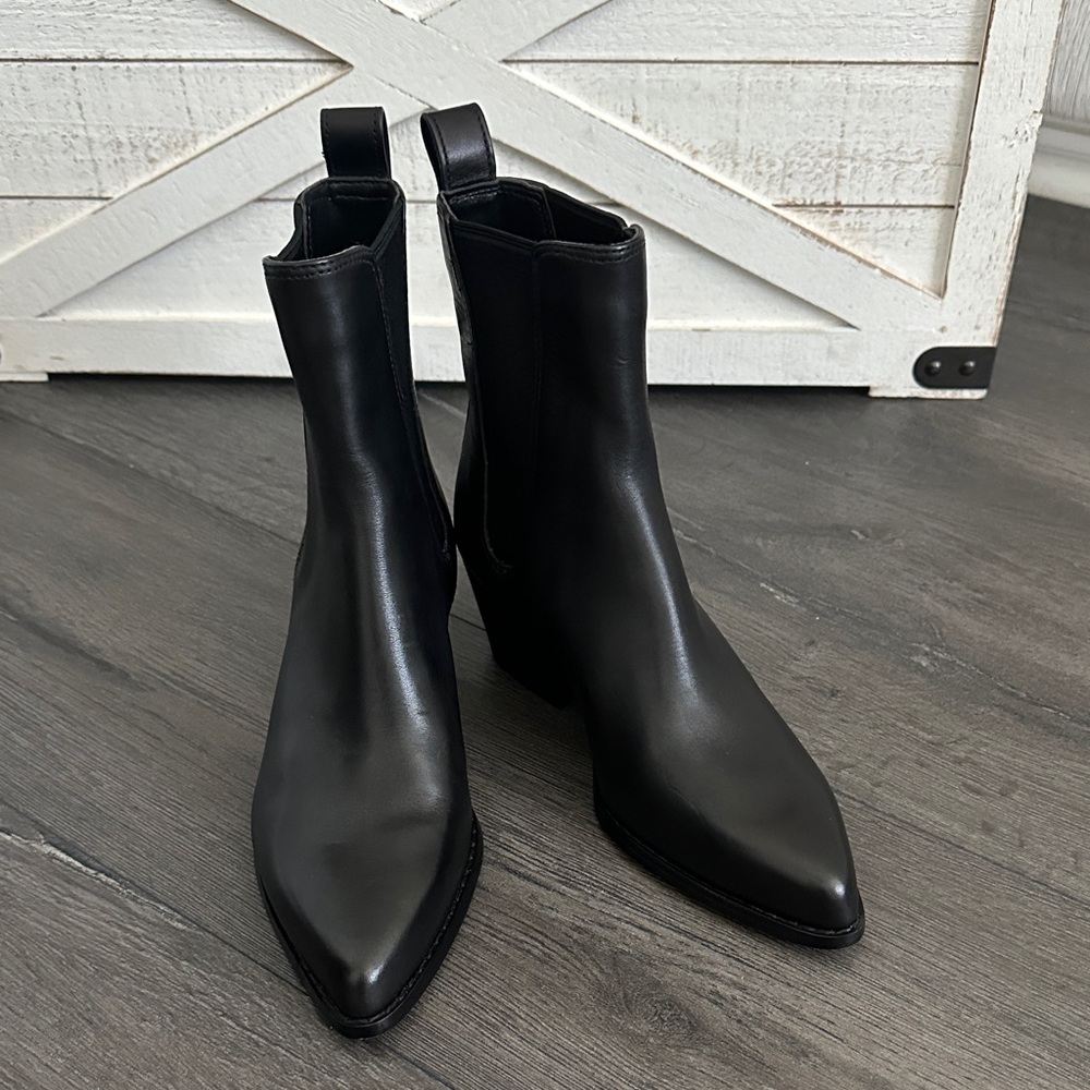 Michael Kors Sleek Black Ankle Booties - Picture 2 of 6
